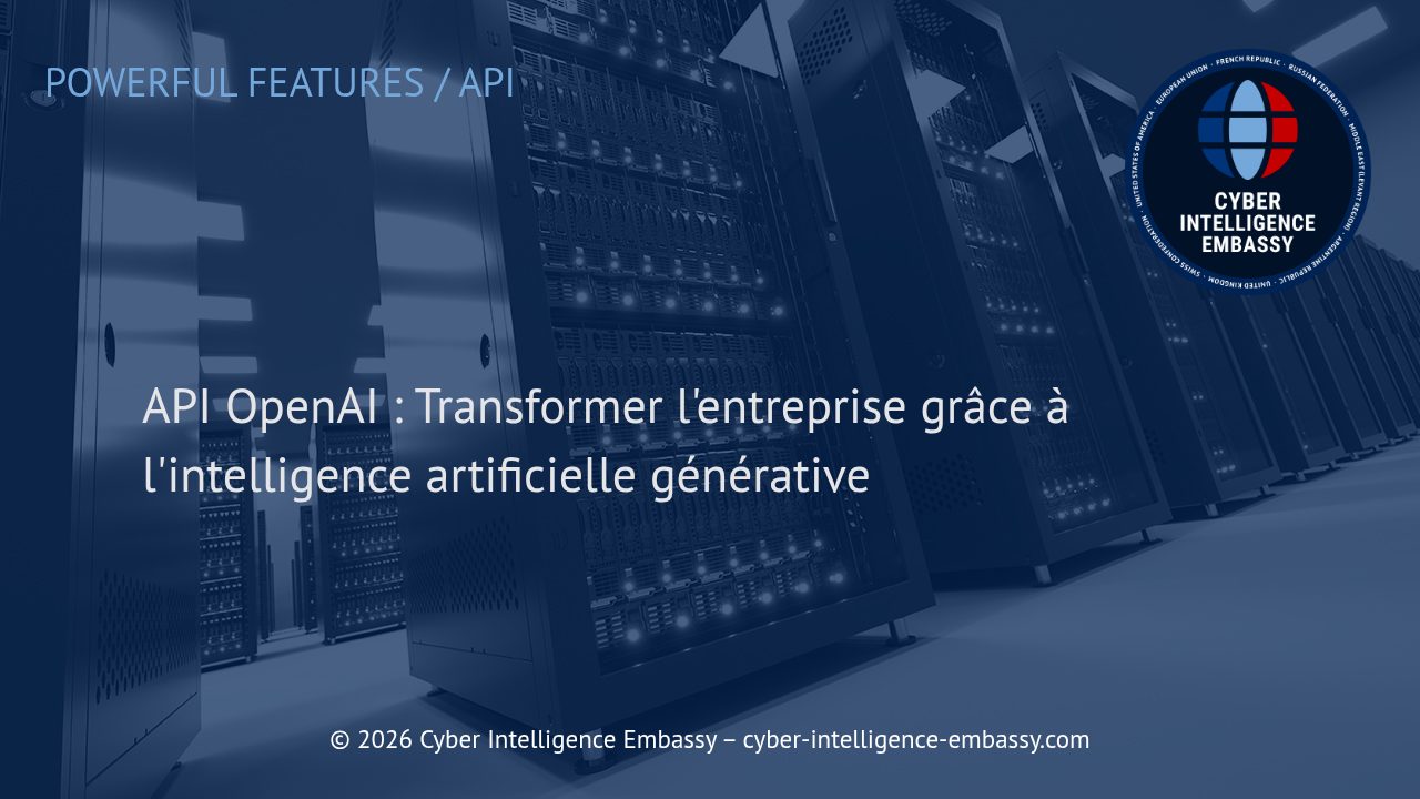 API OpenAI : Transformer l'entreprise grâce à l'intelligence artificielle générative