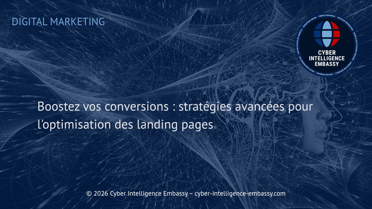 Boostez vos conversions : stratégies avancées pour l'optimisation des landing pages