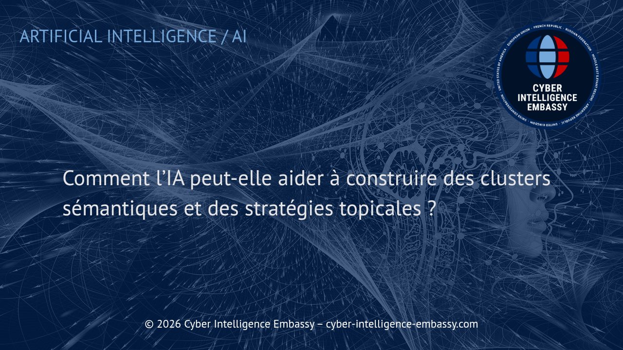 Comment l’IA peut-elle aider à construire des clusters sémantiques et des stratégies topicales ?