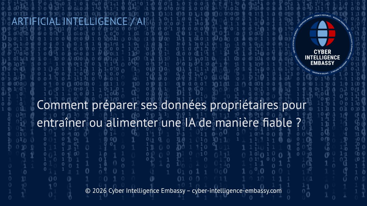 Comment préparer ses données propriétaires pour entraîner ou alimenter une IA de manière fiable ?