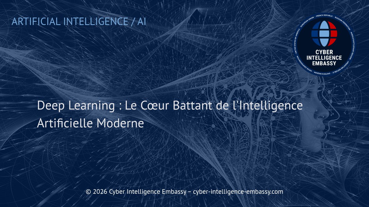 Deep Learning : Le Cœur Battant de l'Intelligence Artificielle Moderne