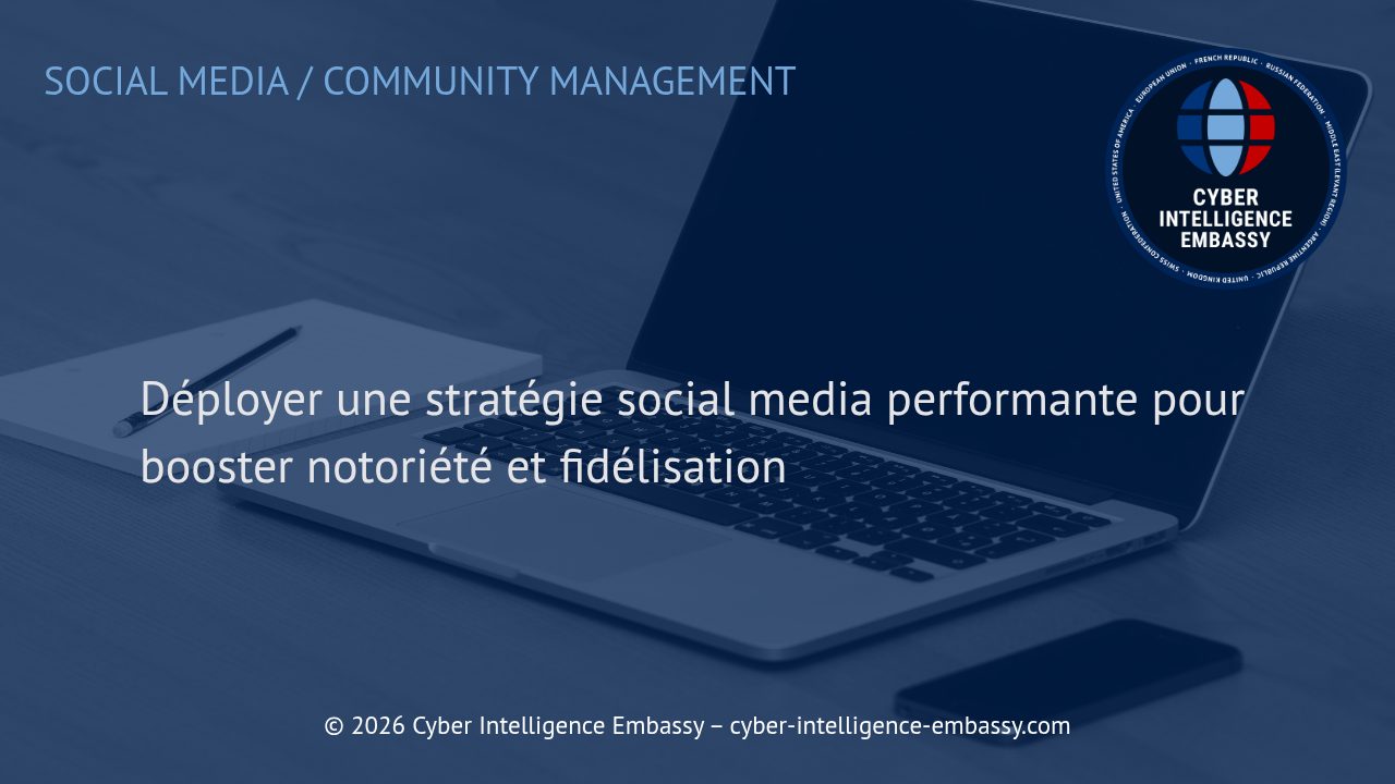 Déployer une stratégie social media performante pour booster notoriété et fidélisation