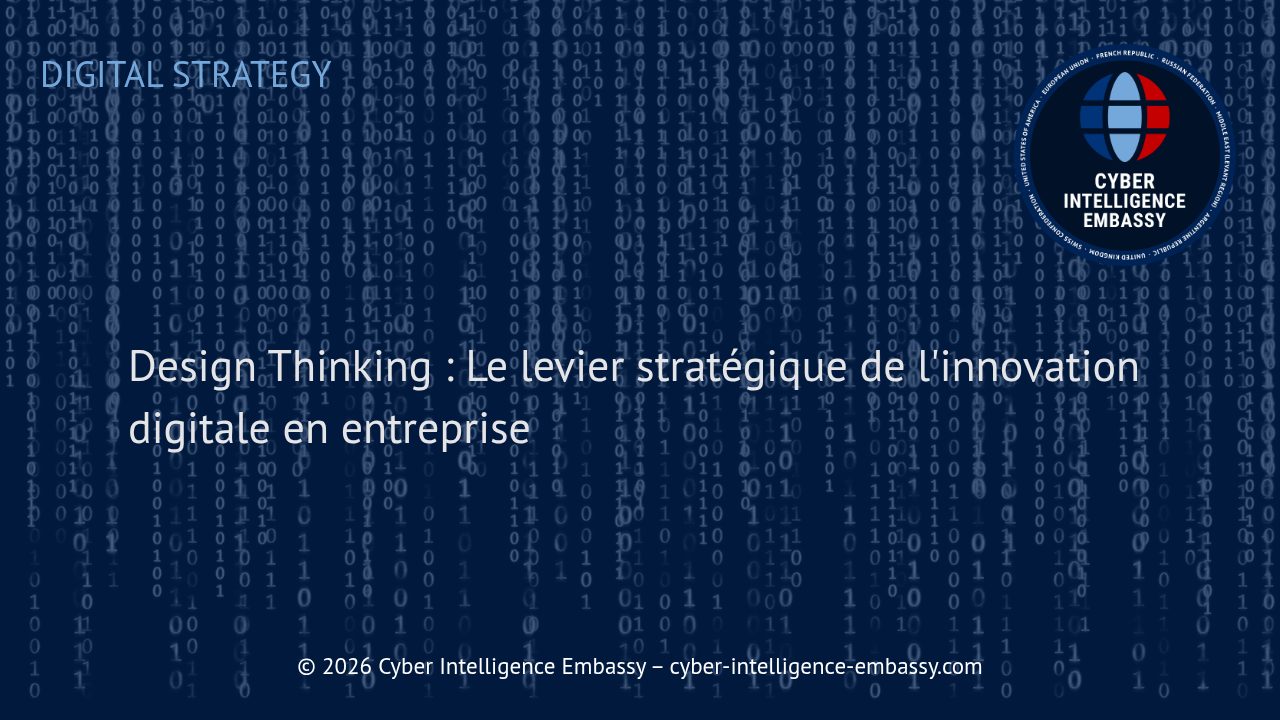 Design Thinking : Le levier stratégique de l'innovation digitale en entreprise