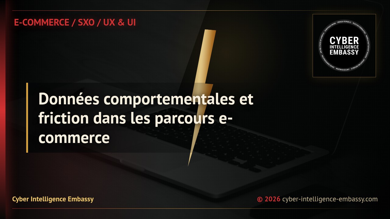 Données comportementales et friction dans les parcours e-commerce