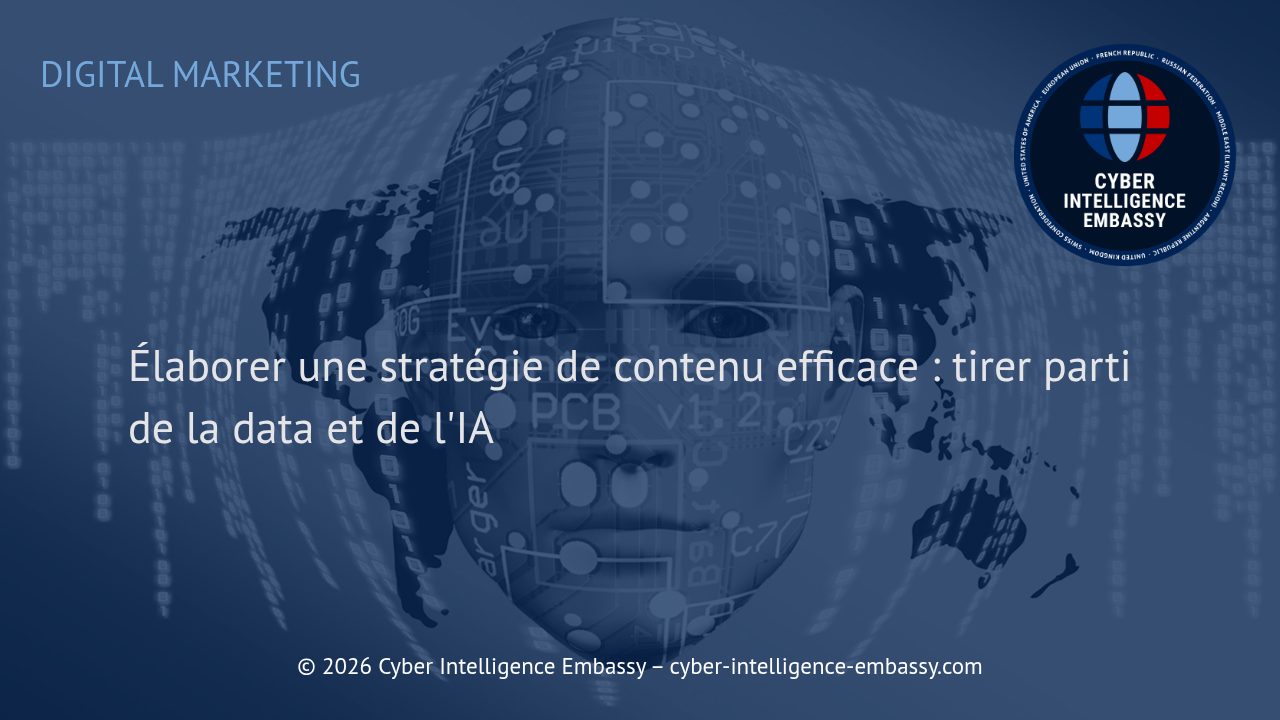 Élaborer une stratégie de contenu efficace : tirer parti de la data et de l'IA