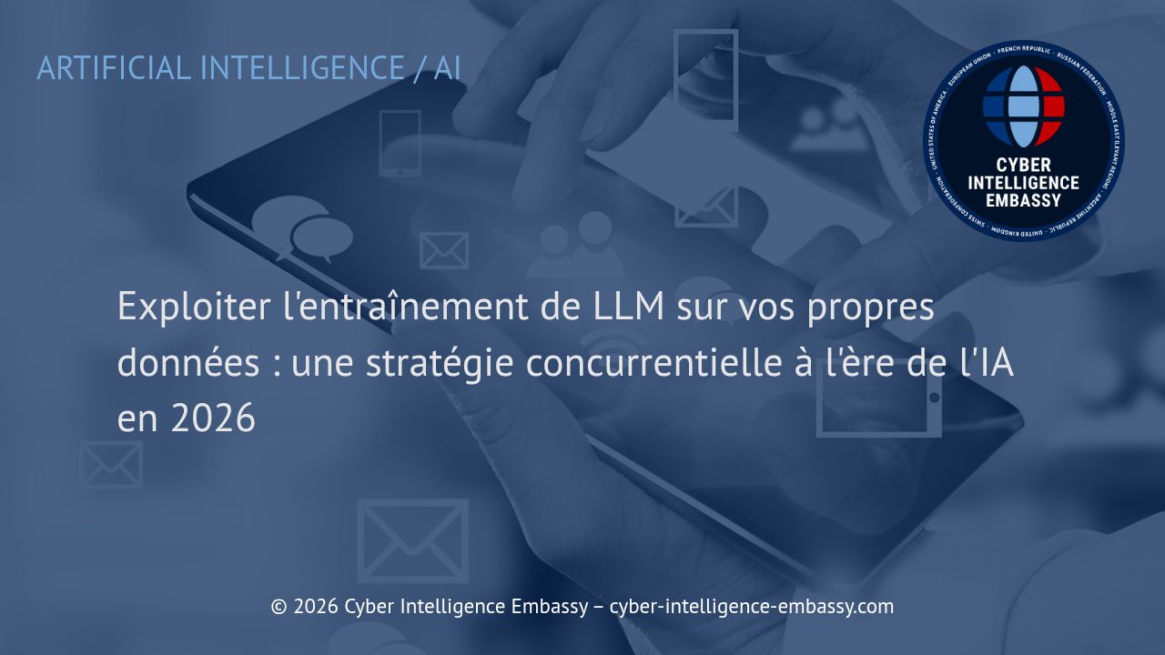 Exploiter l'entraînement de LLM sur vos propres données : une stratégie concurrentielle à l'ère de l'IA en 2026