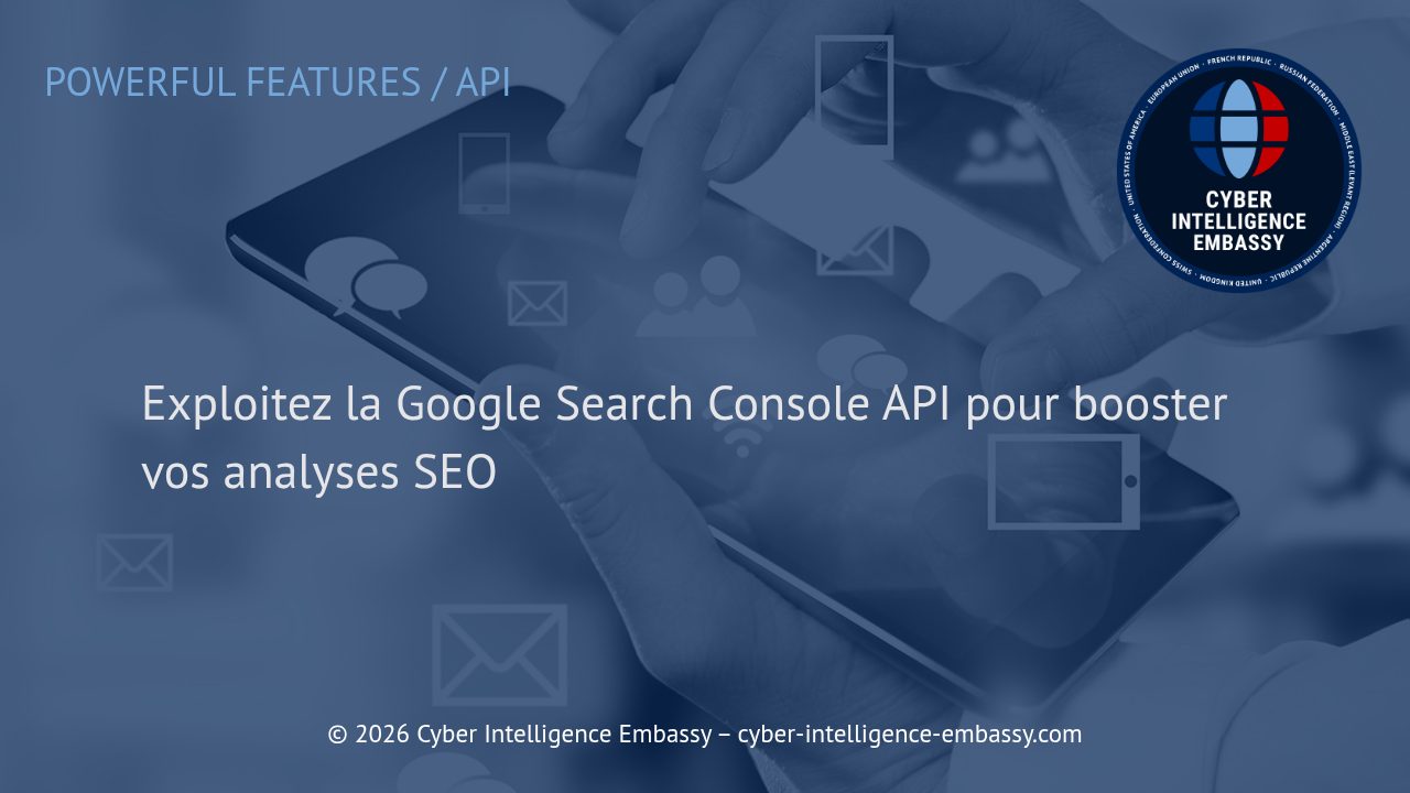 Exploitez la Google Search Console API pour booster vos analyses SEO