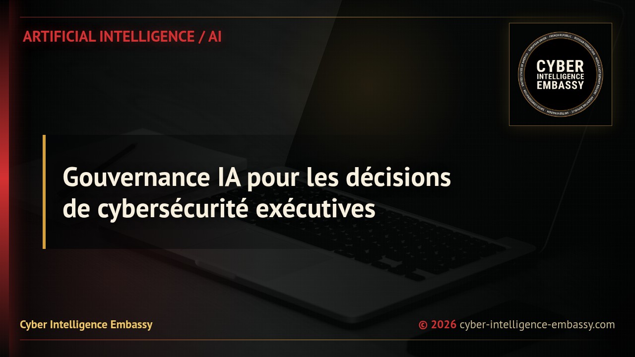 Gouvernance IA pour les décisions de cybersécurité exécutives