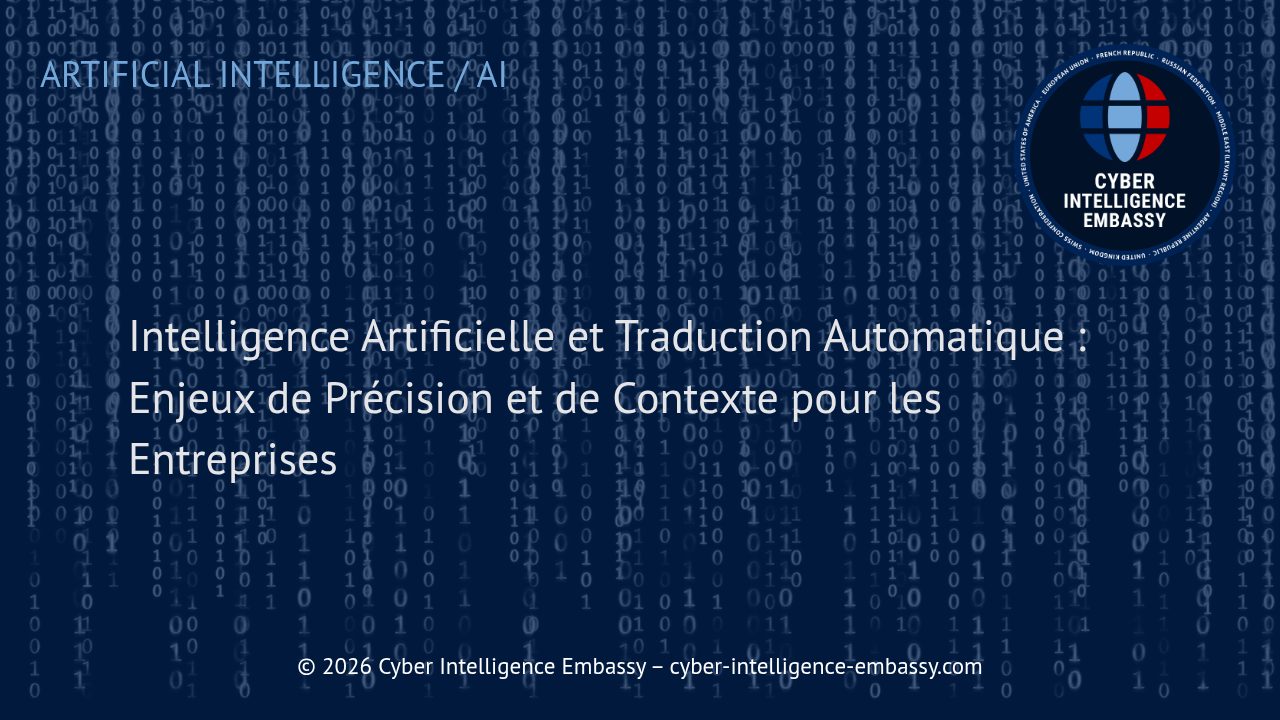 Intelligence Artificielle et Traduction Automatique : Enjeux de Précision et de Contexte pour les Entreprises