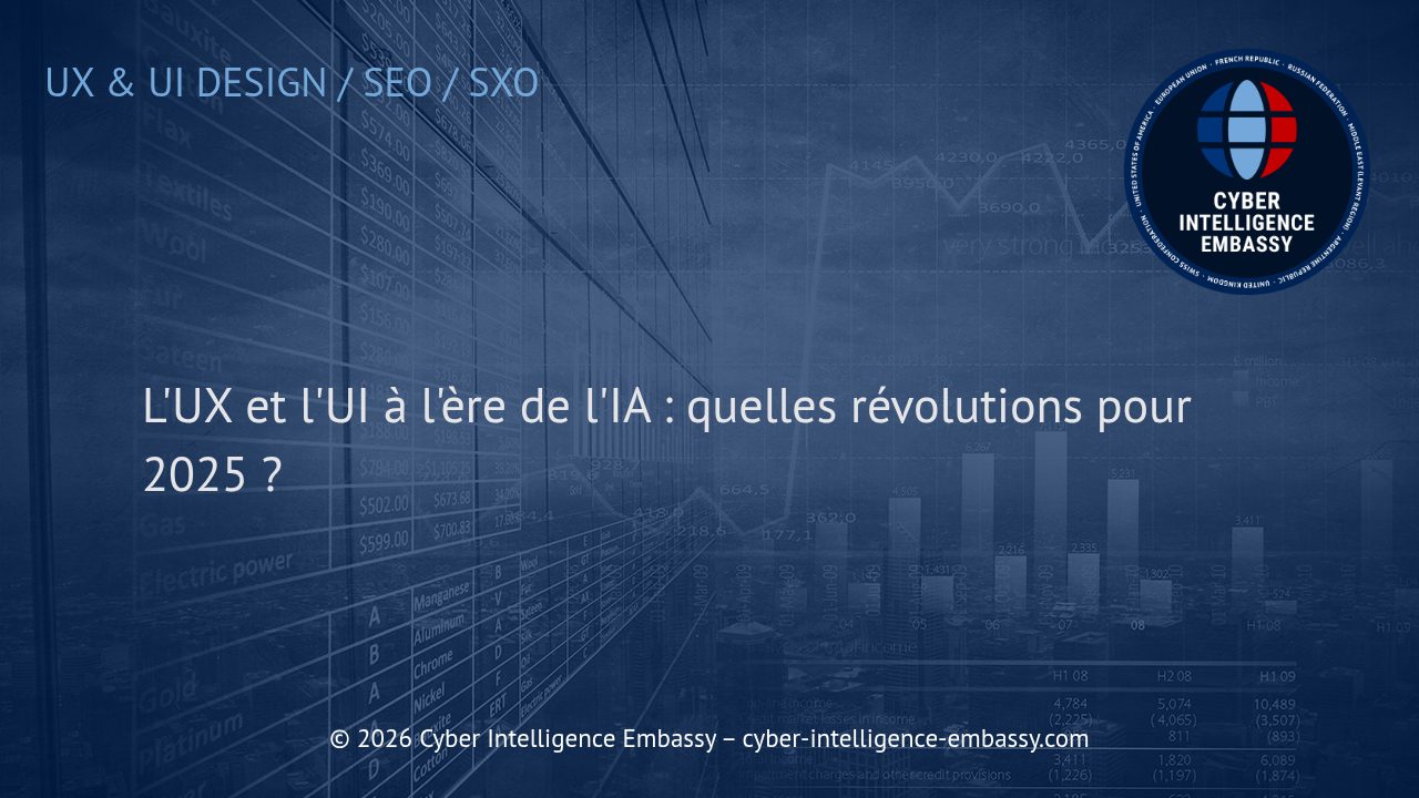 L'UX et l'UI à l'ère de l'IA : quelles révolutions pour 2025 ?