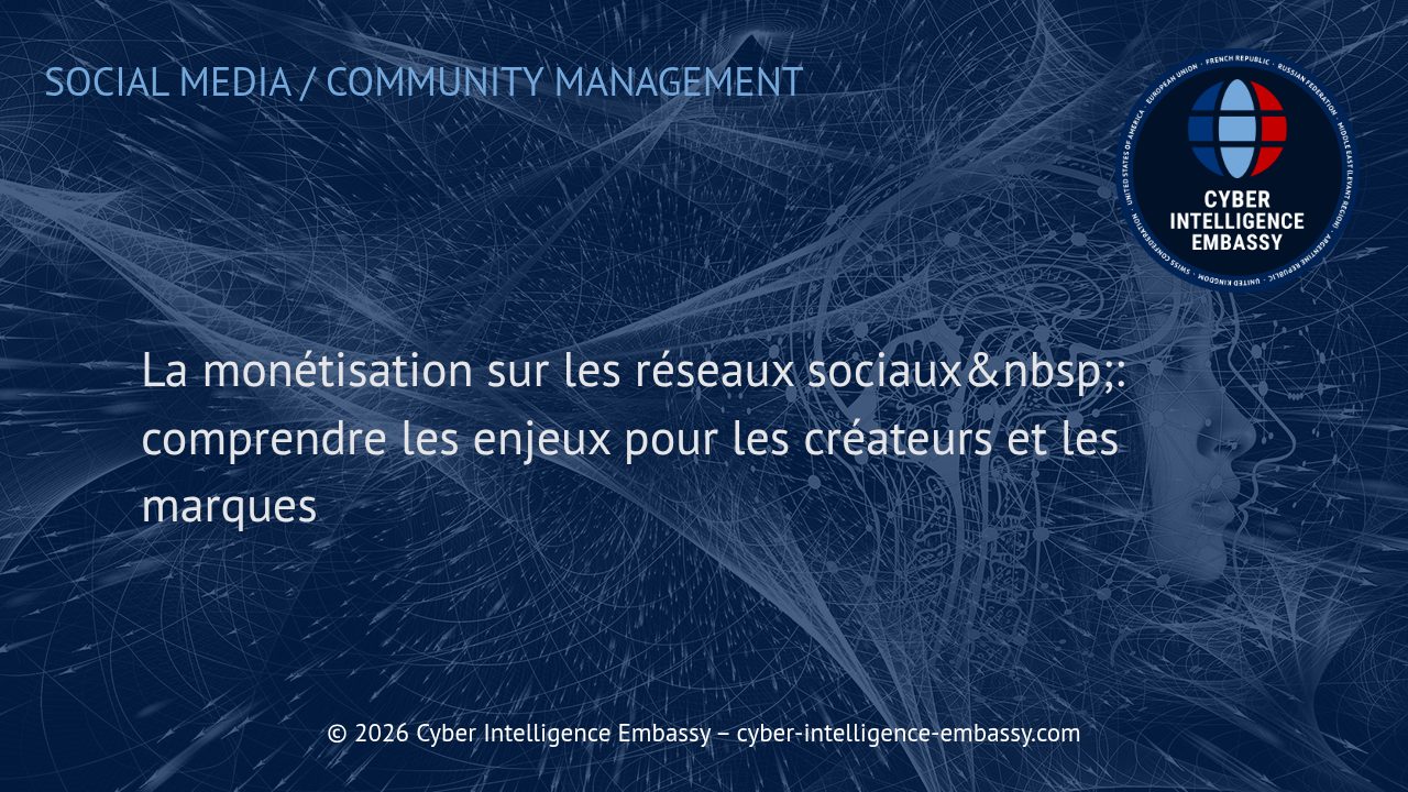 La monétisation sur les réseaux sociaux&nbsp;: comprendre les enjeux pour les créateurs et les marques