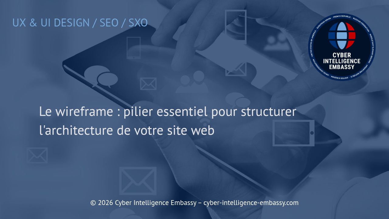 Le wireframe : pilier essentiel pour structurer l'architecture de votre site web