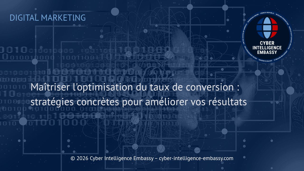 Maîtriser l'optimisation du taux de conversion : stratégies concrètes pour améliorer vos résultats