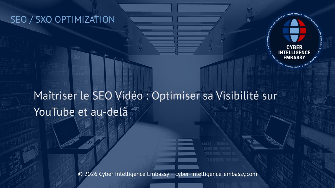 Maîtriser le SEO Vidéo : Optimiser sa Visibilité sur YouTube et au-delà