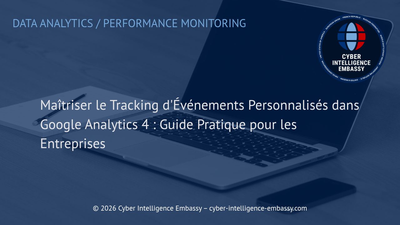 Maîtriser le Tracking d'Événements Personnalisés dans Google Analytics 4 : Guide Pratique pour les Entreprises