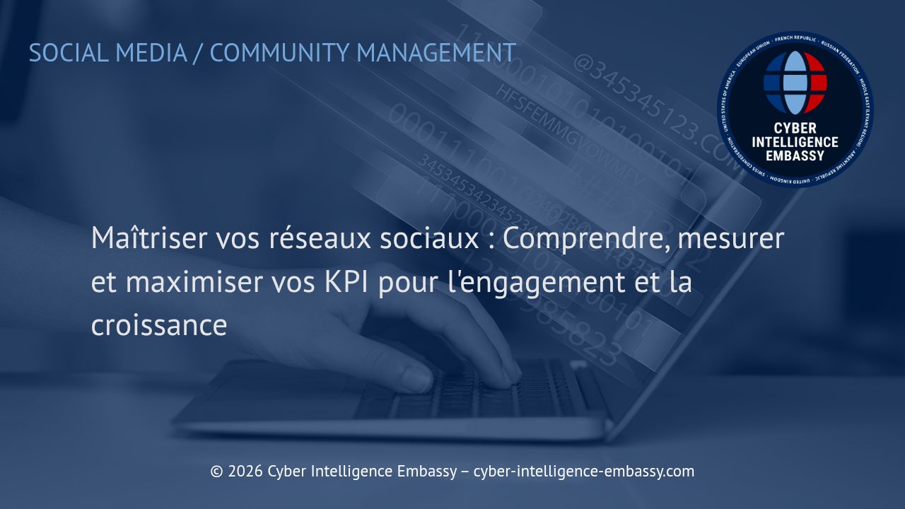 Maîtriser vos réseaux sociaux : Comprendre, mesurer et maximiser vos KPI pour l'engagement et la croissance