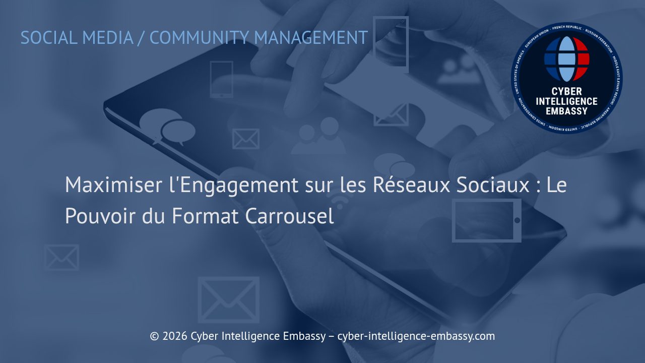 Maximiser l'Engagement sur les Réseaux Sociaux : Le Pouvoir du Format Carrousel