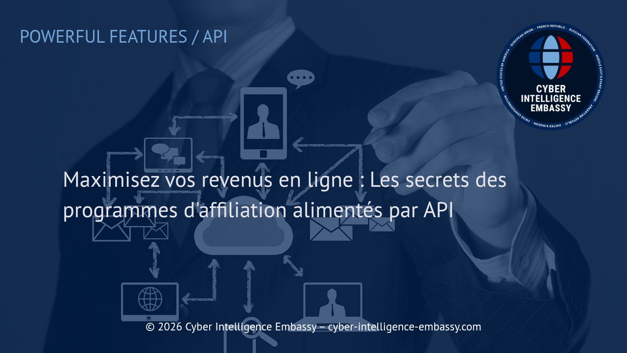Maximisez vos revenus en ligne : Les secrets des programmes d'affiliation alimentés par API