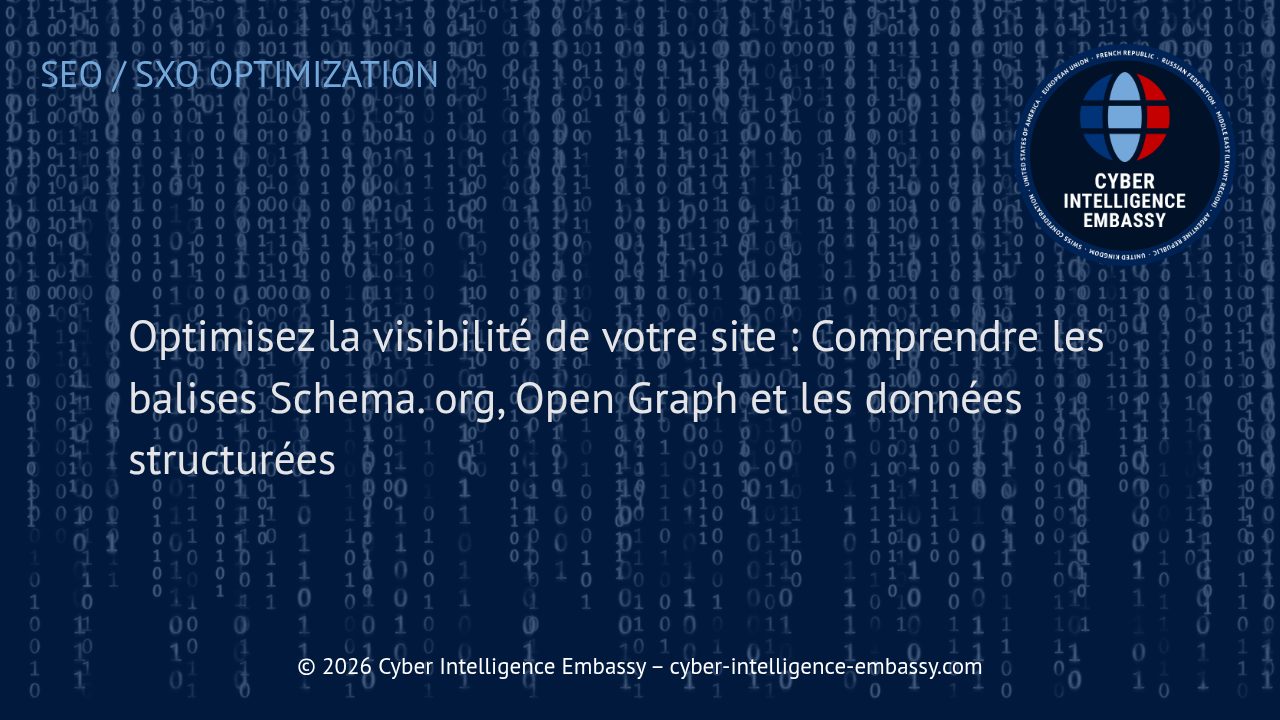 Optimisez la visibilité de votre site : Comprendre les balises Schema. org, Open Graph et les données structurées