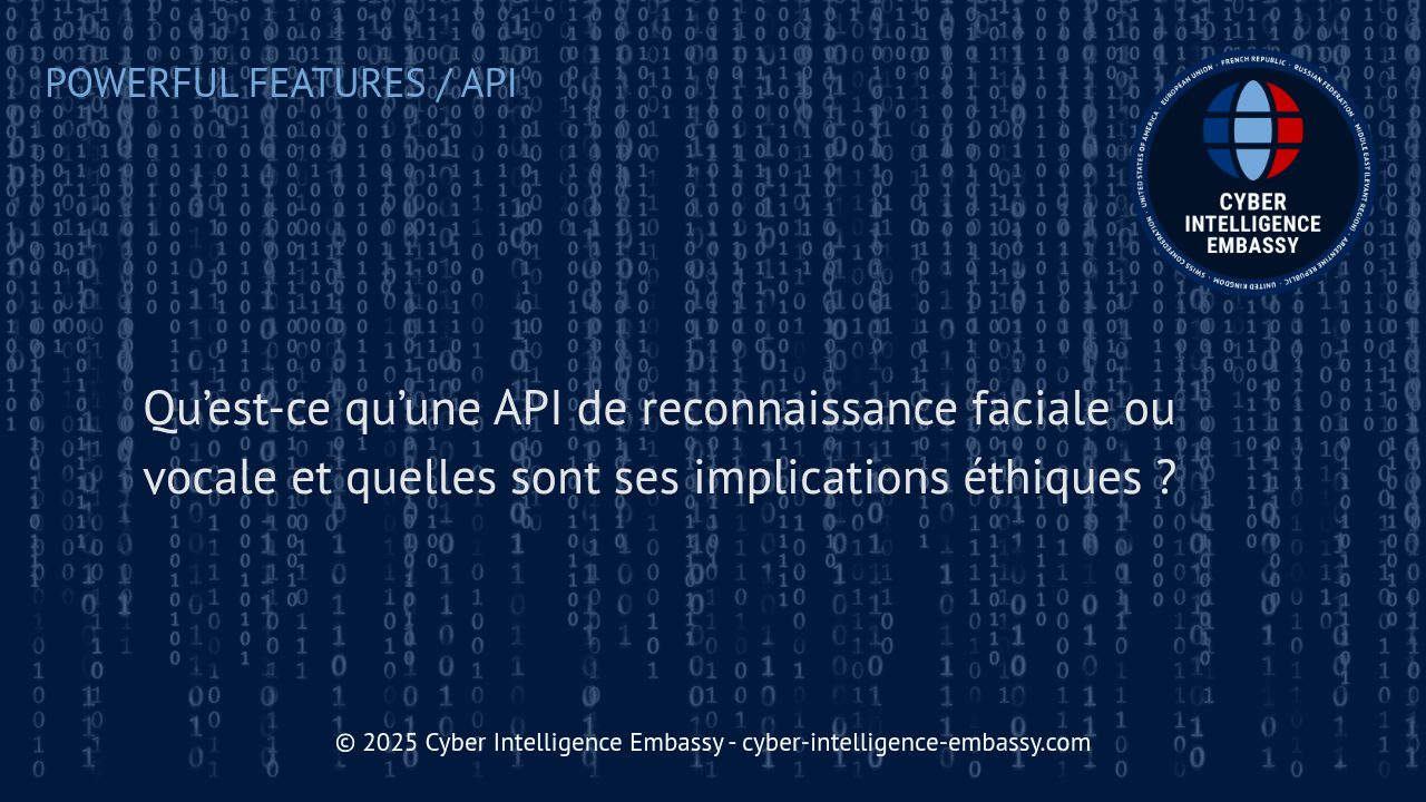 API de reconnaissance faciale et vocale : comprendre la technologie et ses enjeux éthiques