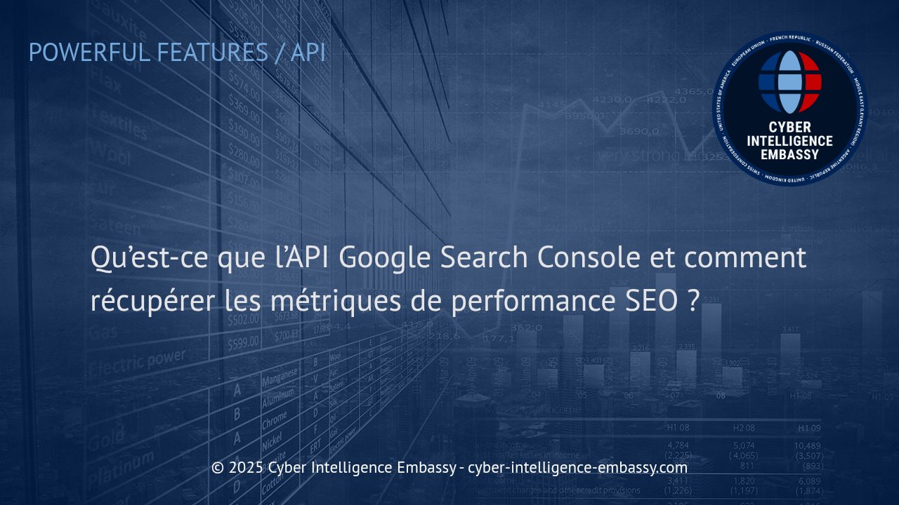 Exploitez la Google Search Console API pour booster vos analyses SEO