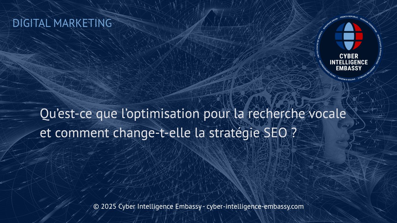 Recherche Vocale : Redéfinir sa Stratégie SEO pour l'Ère de l'Assistance Digitale
