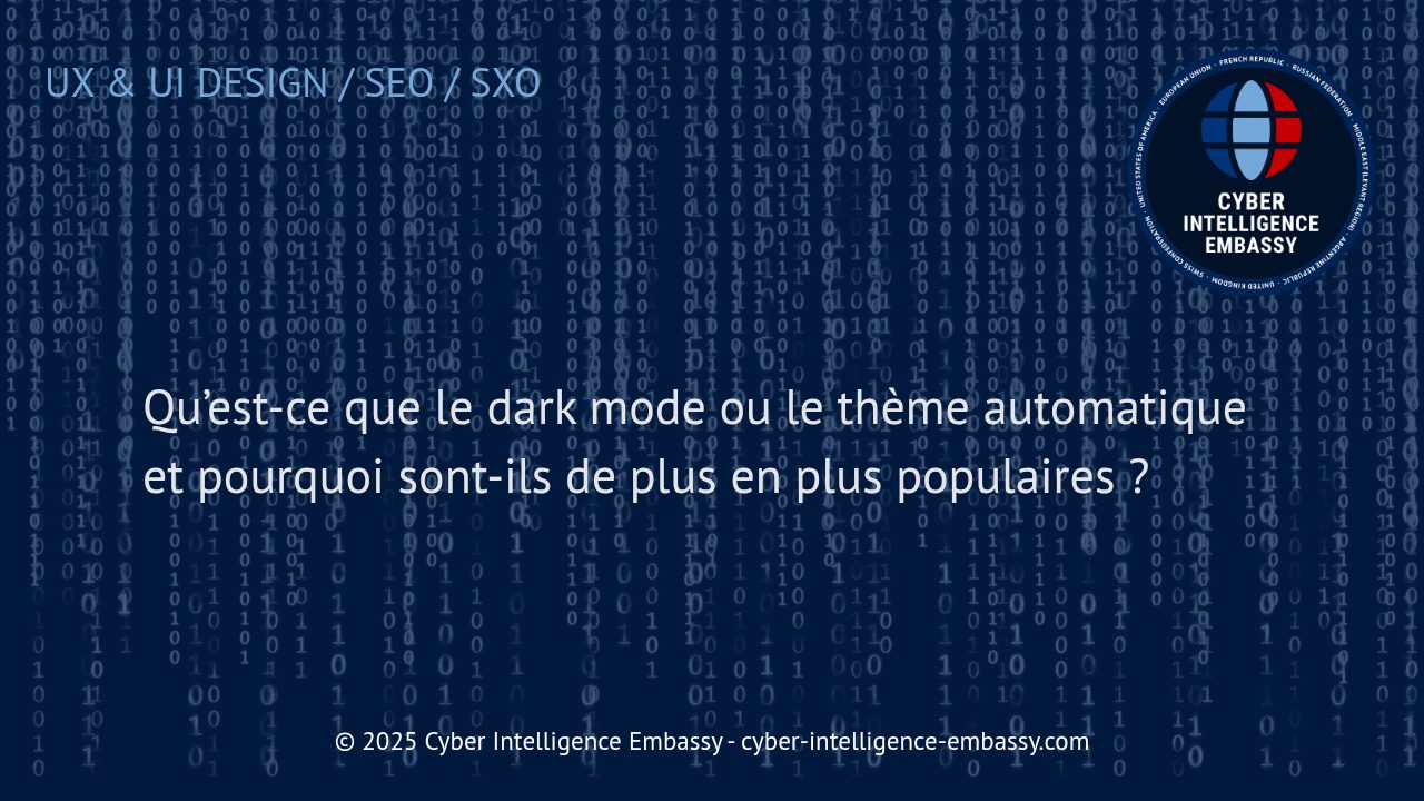 Comprendre la montée en puissance du dark mode et du thème automatique dans l'univers numérique