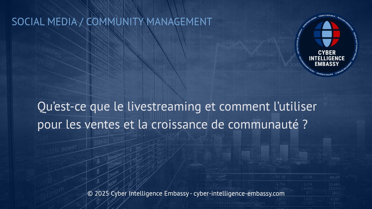 Livestreaming : Levier incontournable pour stimuler vos ventes et bâtir une communauté engagée