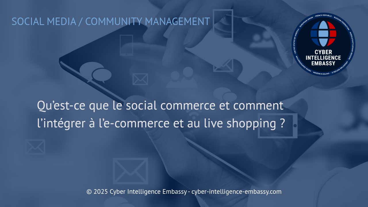 Réinventer la vente en ligne : le social commerce, moteur de croissance pour l'e-commerce et le live shopping