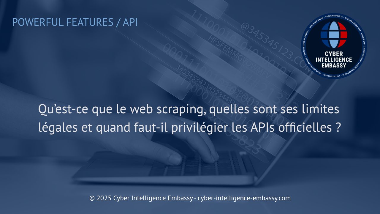 Web Scraping et APIs : Comprendre les Usages, les Limites Légales et les Bonnes Pratiques pour les Entreprises
