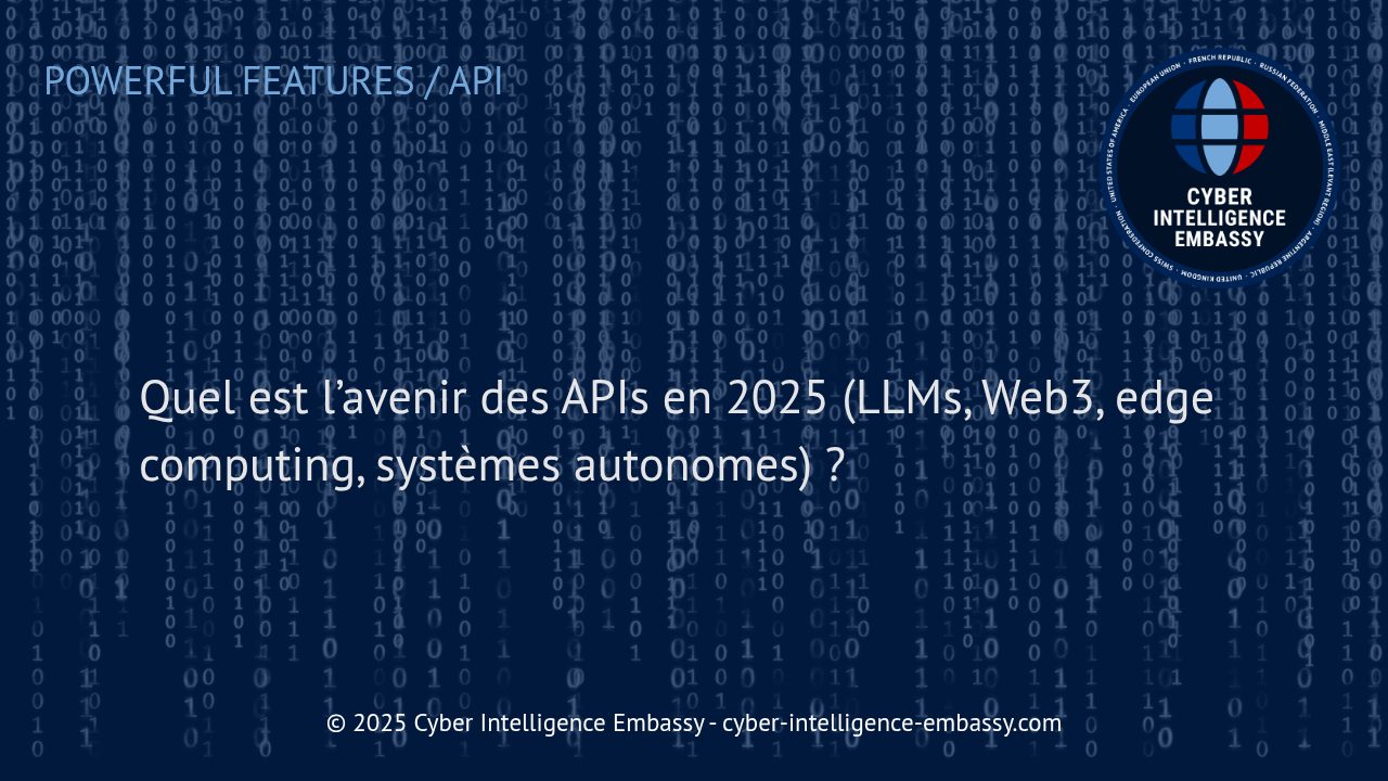 Les APIs en 2025 : moteurs de la transformation numérique et de l'intelligence autonome