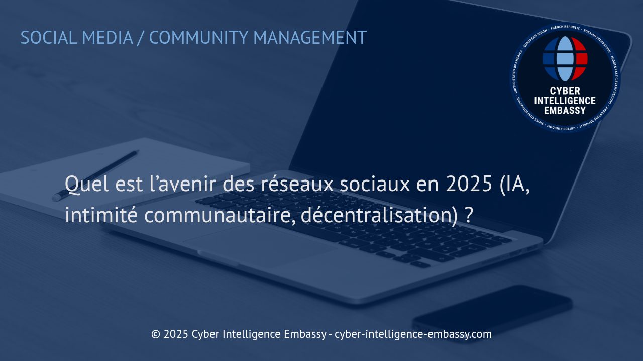 Vers une nouvelle ère des réseaux sociaux : IA, communautés intimes et décentralisation en 2025