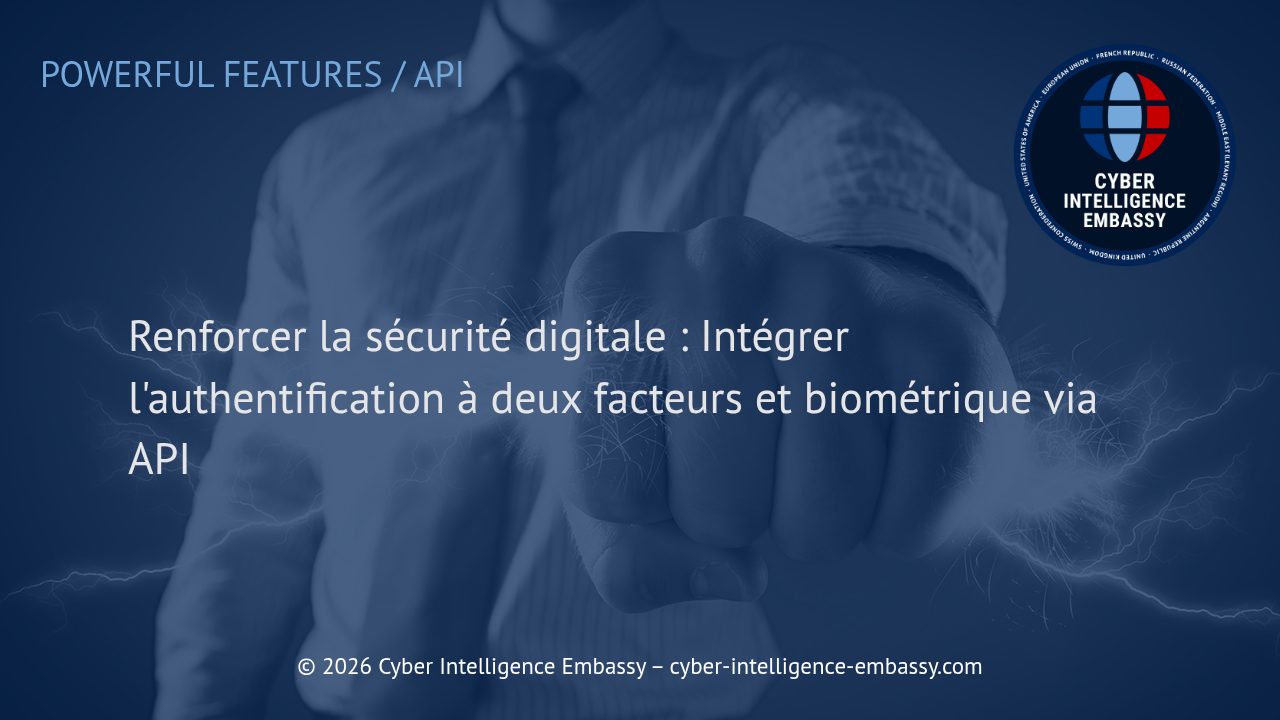 Renforcer la sécurité digitale : Intégrer l'authentification à deux facteurs et biométrique via API