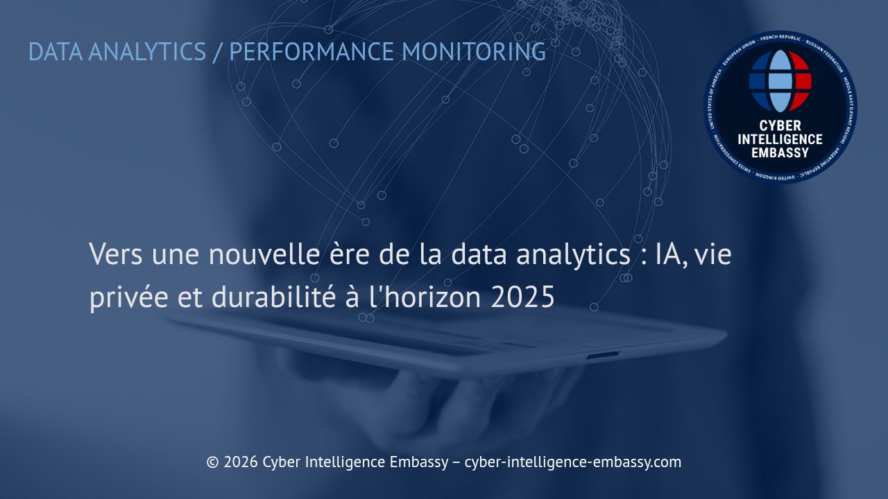 Vers une nouvelle ère de la data analytics : IA, vie privée et durabilité à l'horizon 2025