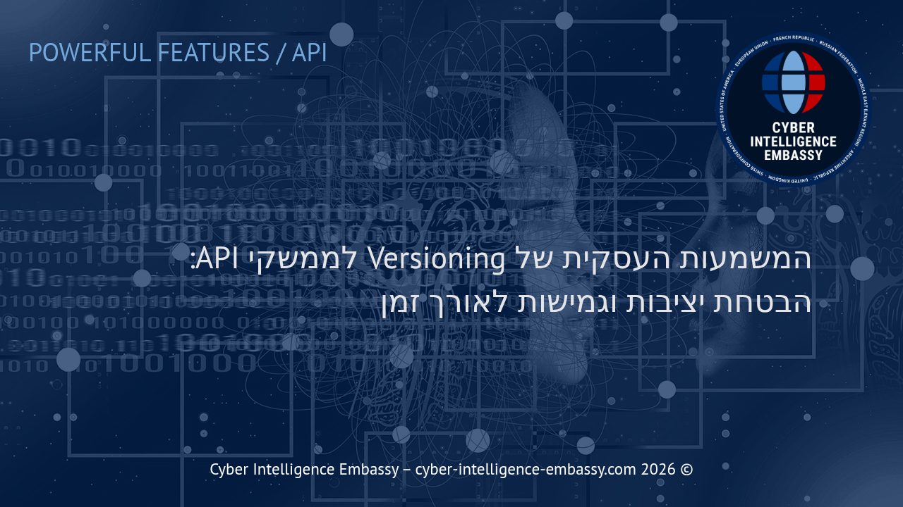 המשמעות העסקית של Versioning לממשקי API: הבטחת יציבות וגמישות לאורך זמן