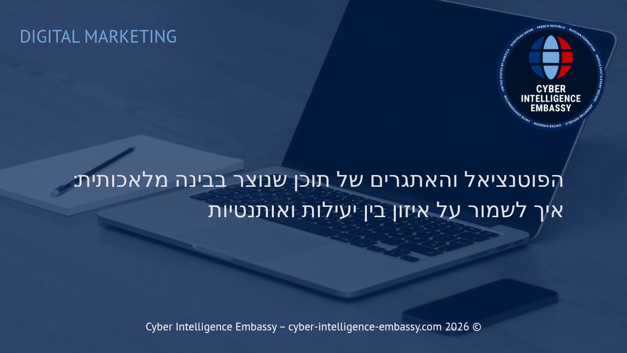 הפוטנציאל והאתגרים של תוכן שנוצר בבינה מלאכותית: איך לשמור על איזון בין יעילות ואותנטיות