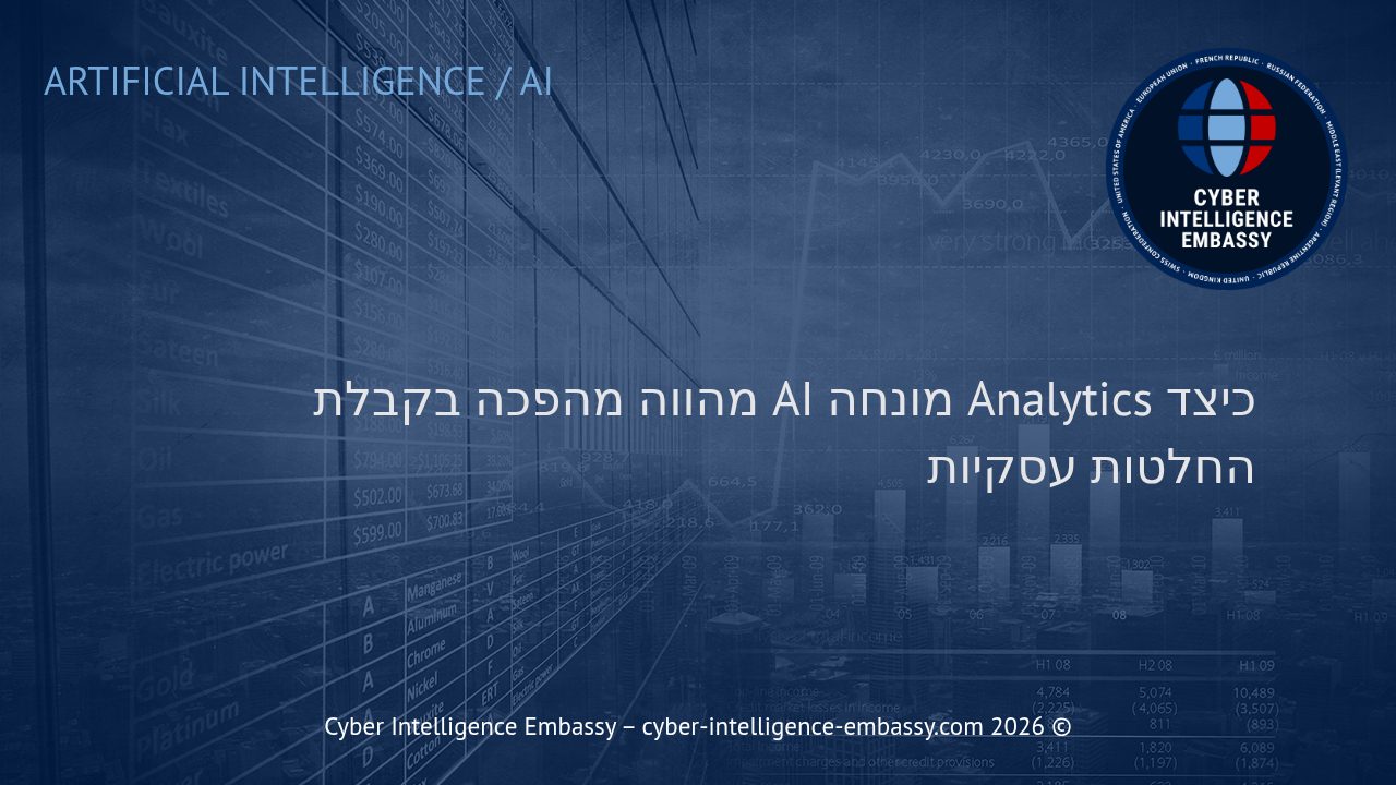 כיצד Analytics מונחה AI מהווה מהפכה בקבלת החלטות עסקיות