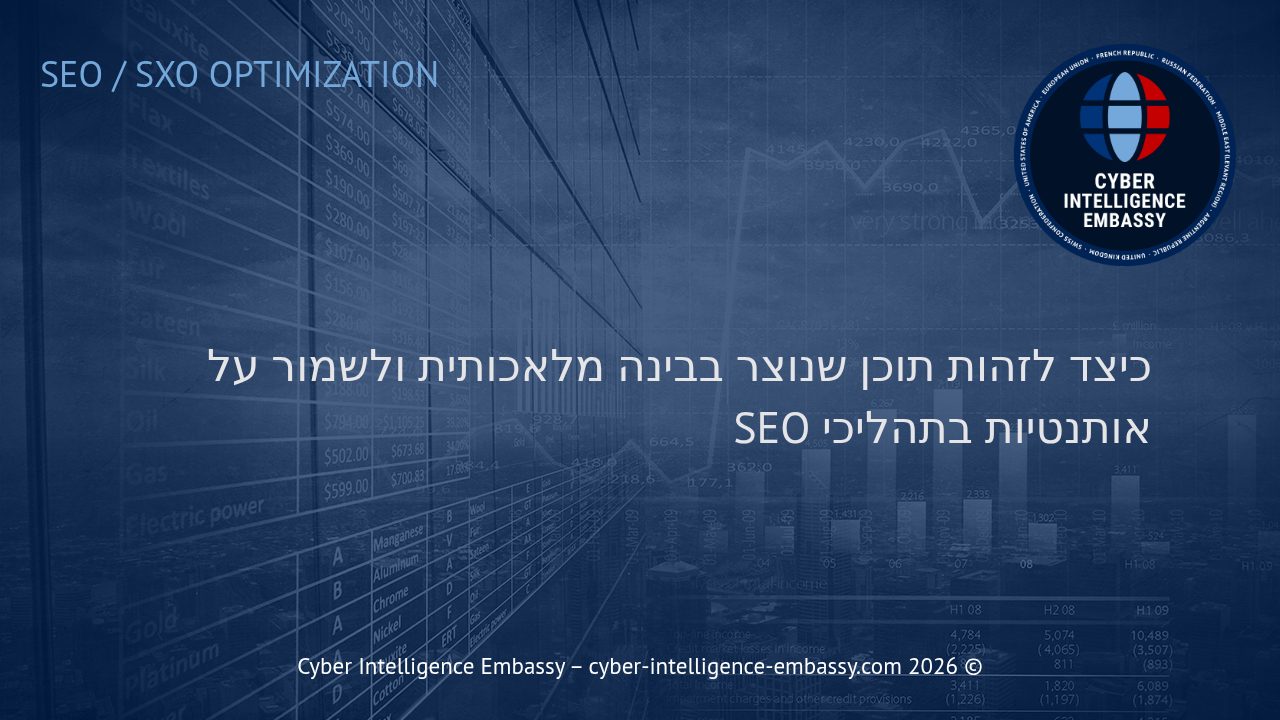 כיצד לזהות תוכן שנוצר בבינה מלאכותית ולשמור על אותנטיות בתהליכי SEO