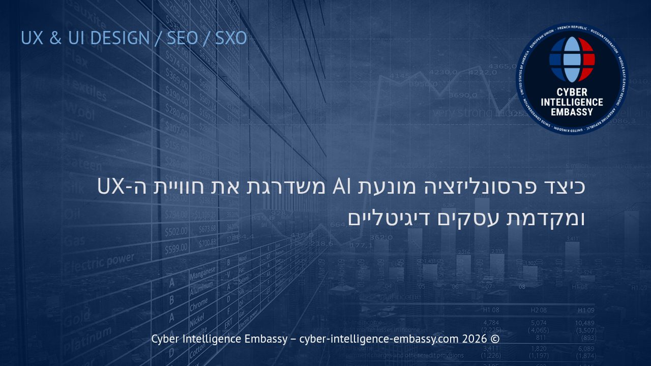 כיצד פרסונליזציה מונעת AI משדרגת את חוויית ה-UX ומקדמת עסקים דיגיטליים