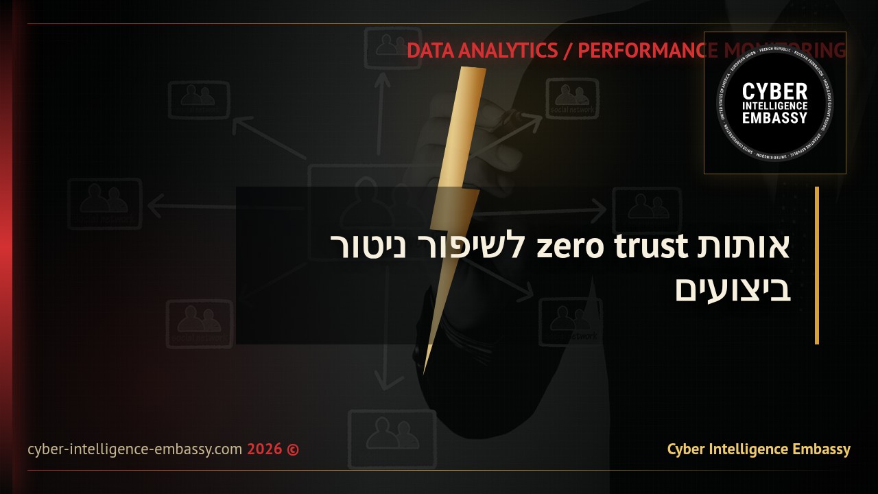 אותות zero trust לשיפור ניטור ביצועים