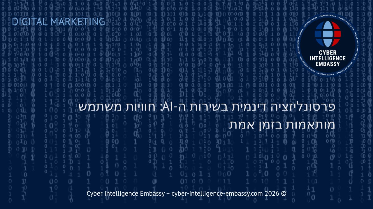 פרסונליזציה דינמית בשירות ה-AI: חוויות משתמש מותאמות בזמן אמת