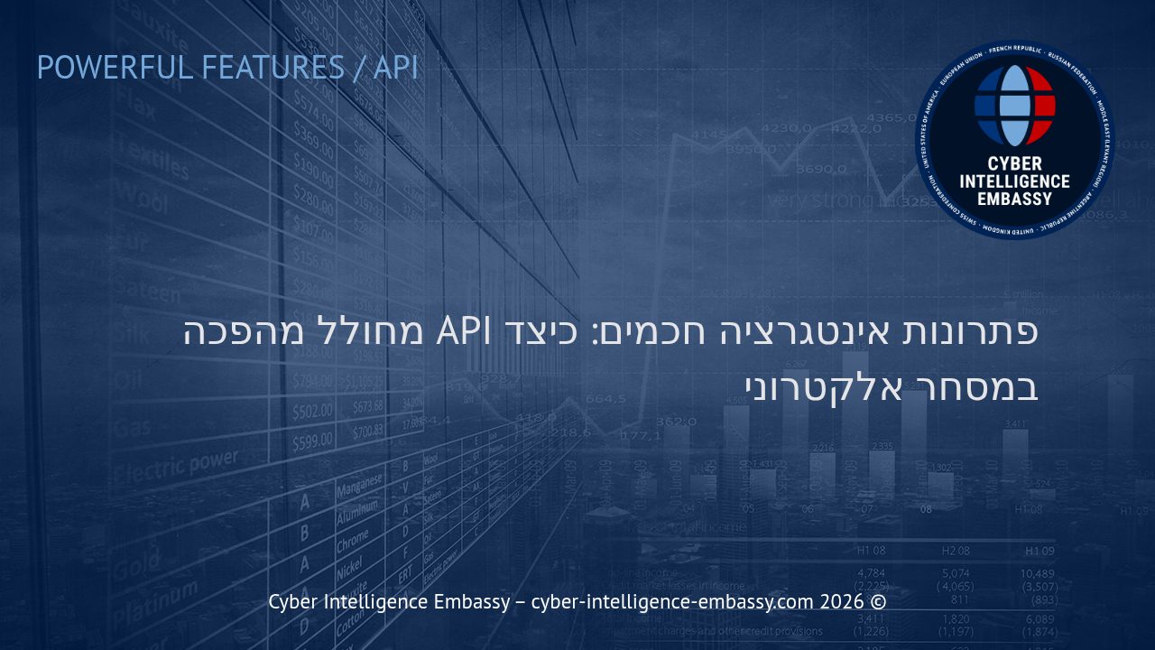 פתרונות אינטגרציה חכמים: כיצד API מחולל מהפכה במסחר אלקטרוני