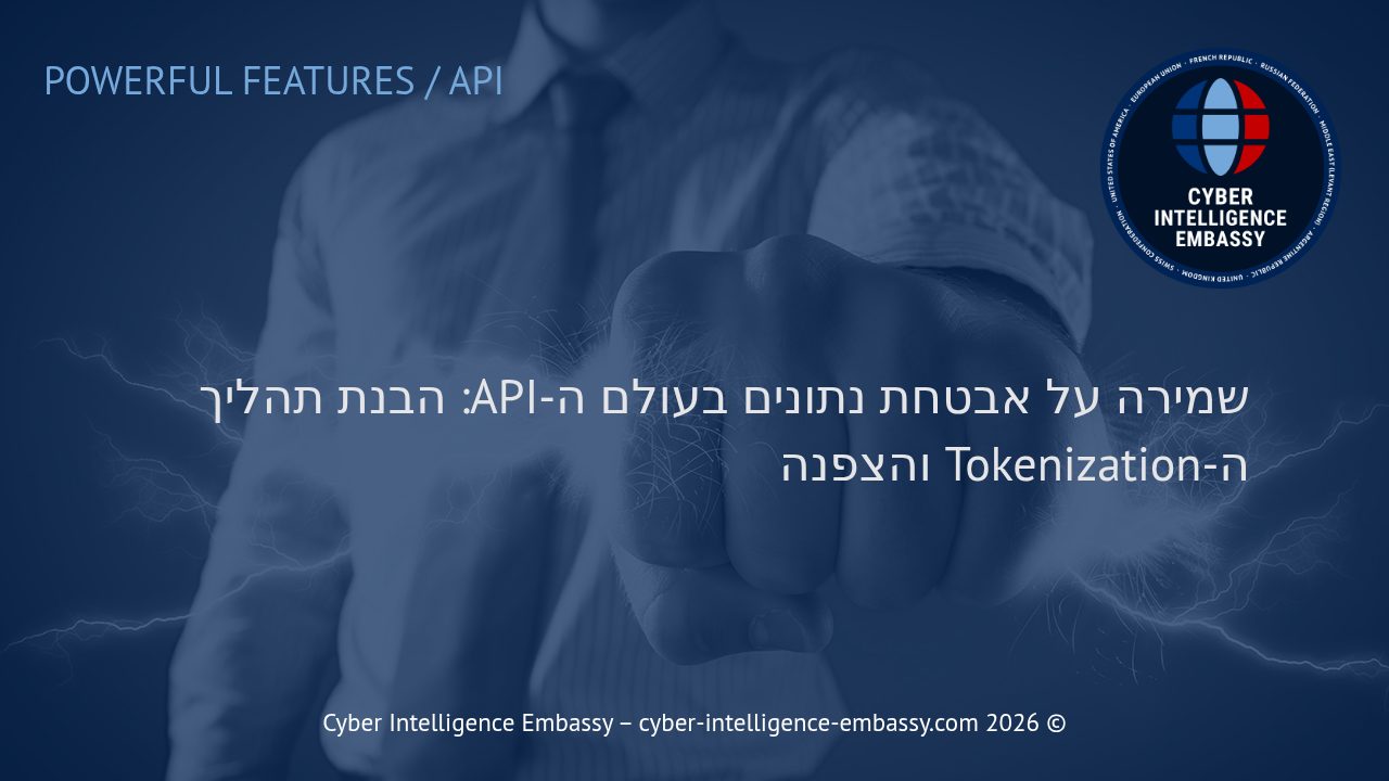 שמירה על אבטחת נתונים בעולם ה-API: הבנת תהליך ה-Tokenization והצפנה