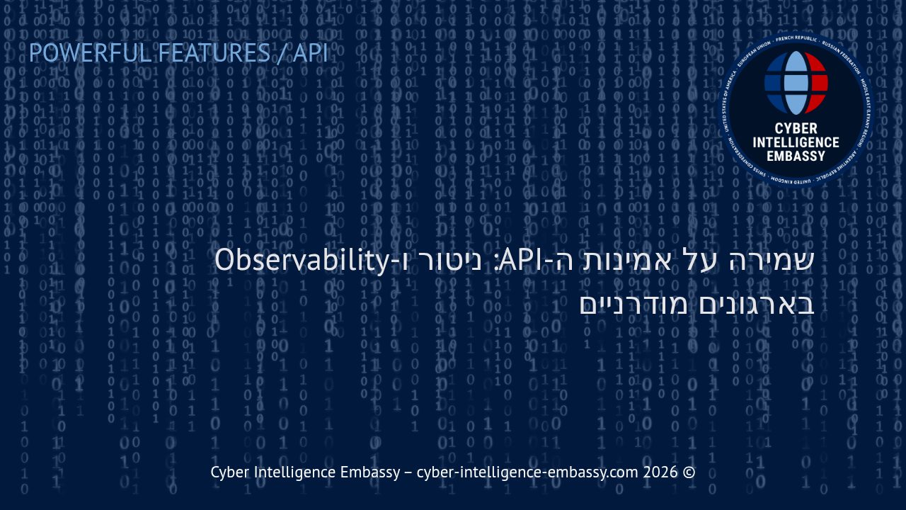 שמירה על אמינות ה-API: ניטור ו-Observability בארגונים מודרניים