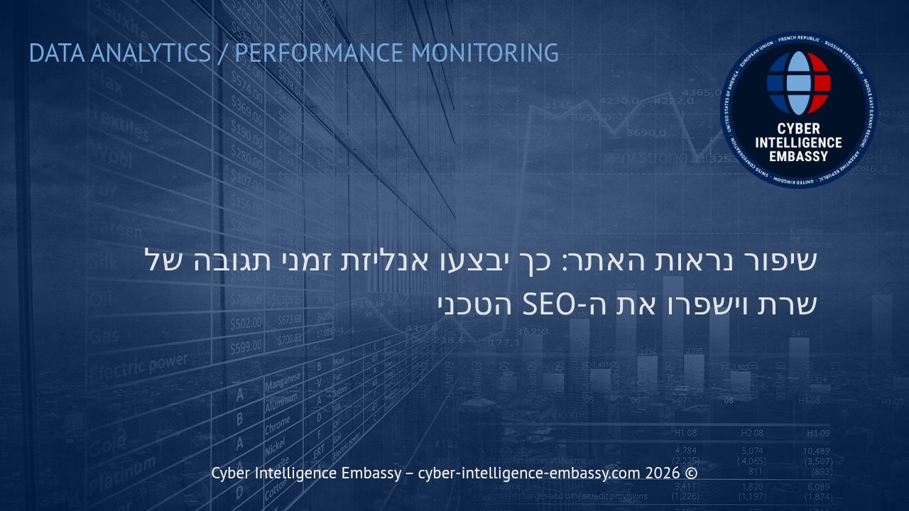 שיפור נראות האתר: כך יבצעו אנליזת זמני תגובה של שרת וישפרו את ה-SEO הטכני