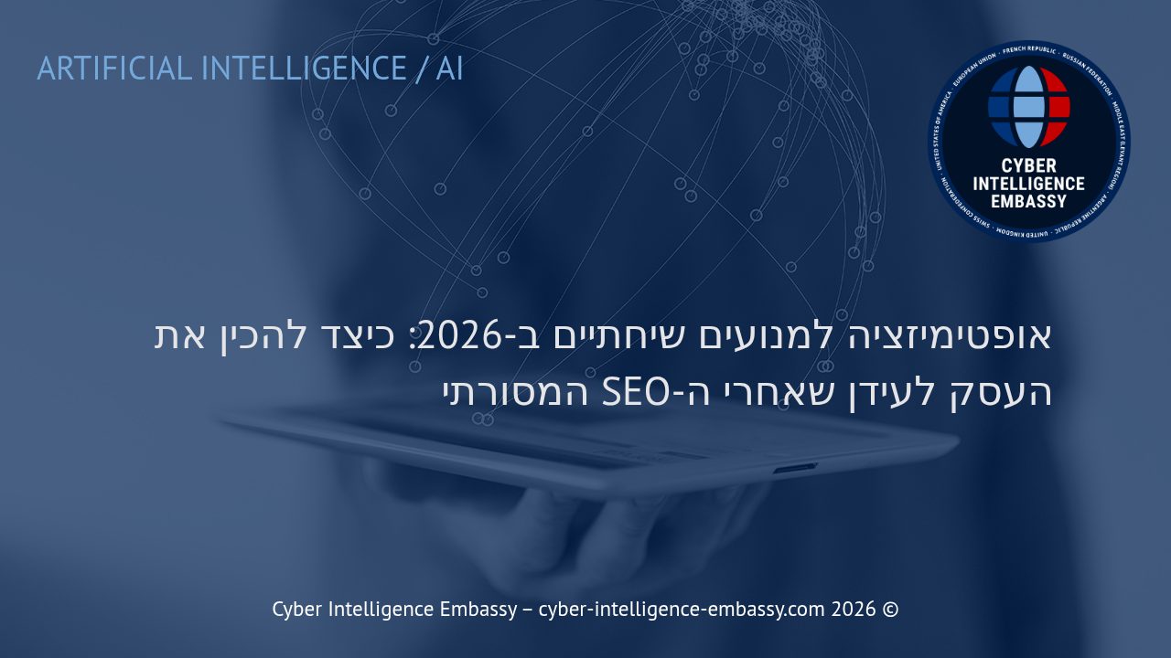אופטימיזציה למנועים שיחתיים ב-2026: כיצד להכין את העסק לעידן שאחרי ה-SEO המסורתי