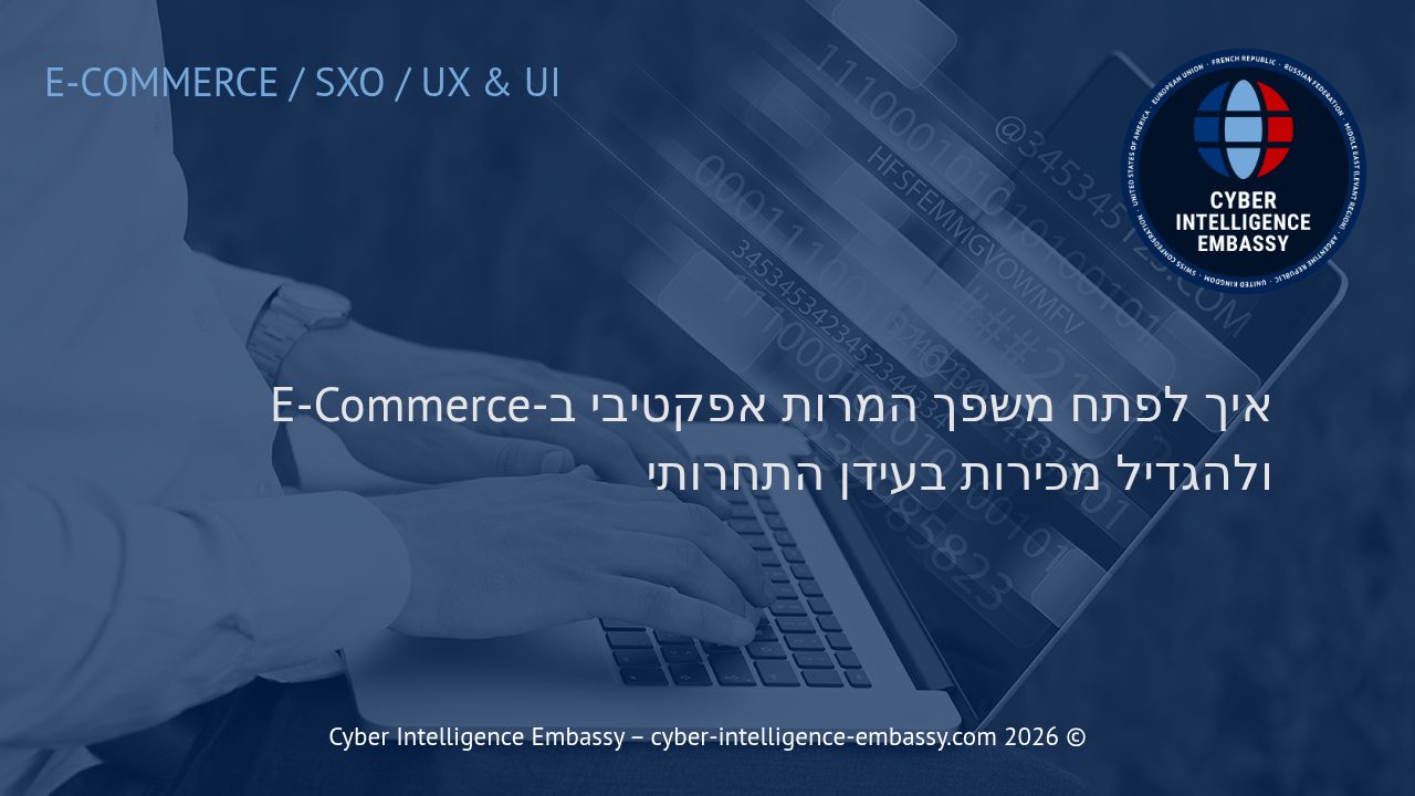 איך לפתח משפך המרות אפקטיבי ב-E-Commerce ולהגדיל מכירות בעידן התחרותי