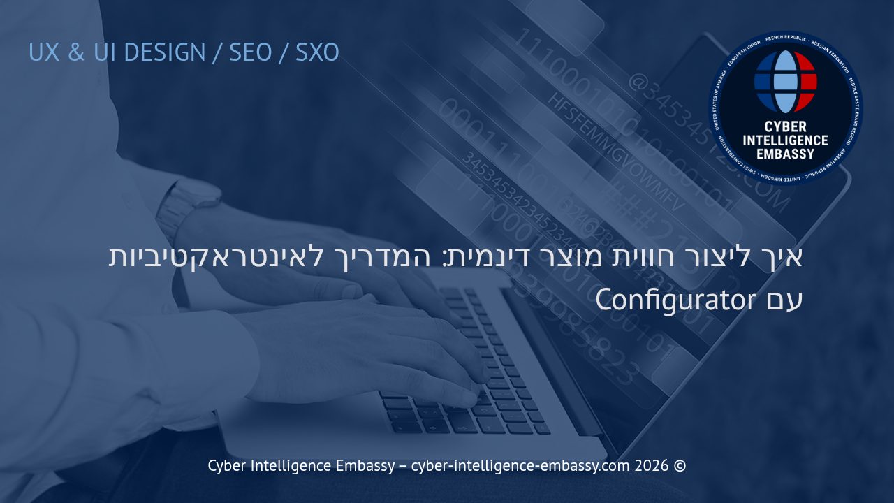 איך ליצור חווית מוצר דינמית: המדריך לאינטראקטיביות עם Configurator