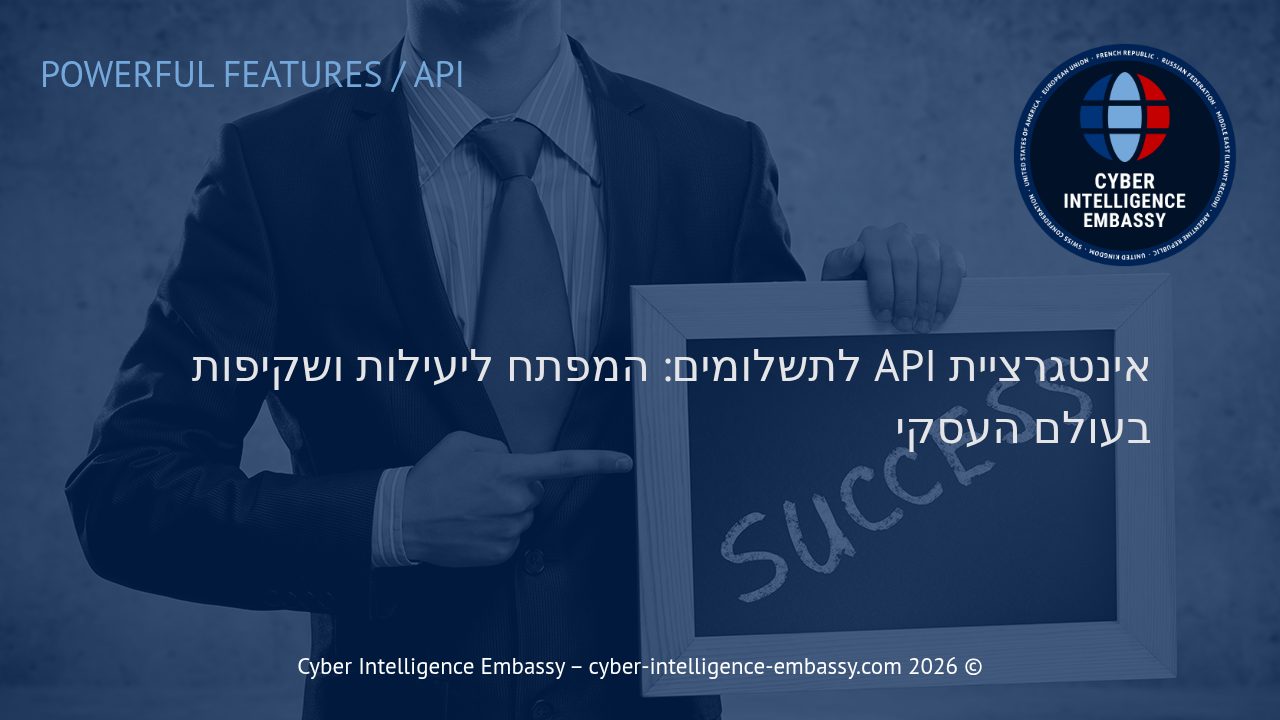 אינטגרציית API לתשלומים: המפתח ליעילות ושקיפות בעולם העסקי
