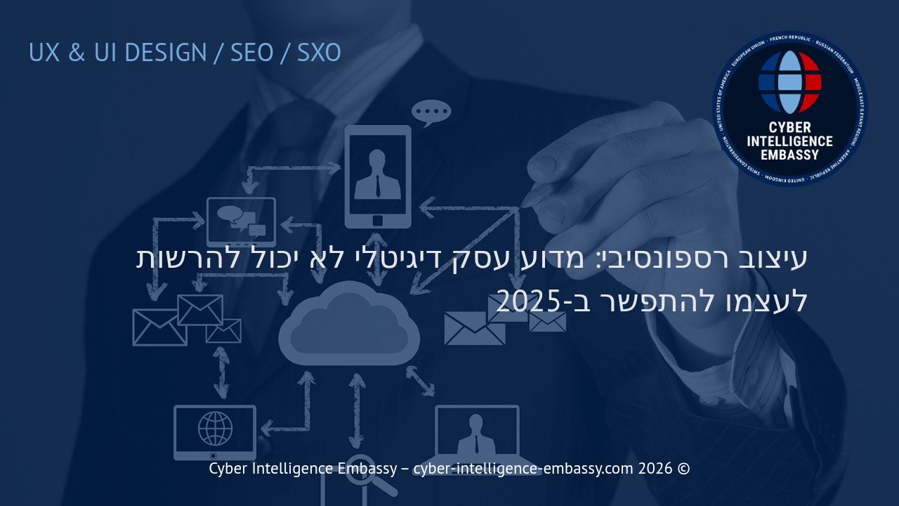 עיצוב רספונסיבי: מדוע עסק דיגיטלי לא יכול להרשות לעצמו להתפשר ב-2025